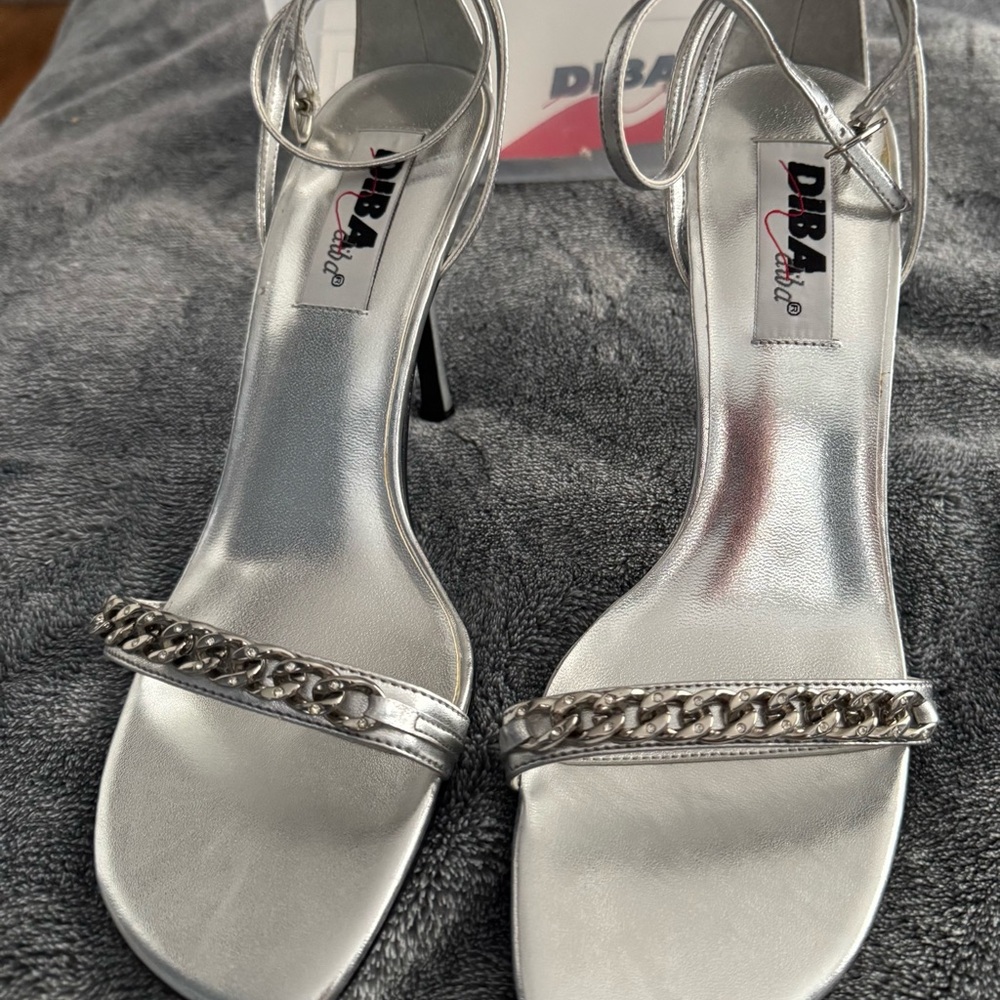 Silver heels Women's Sandals